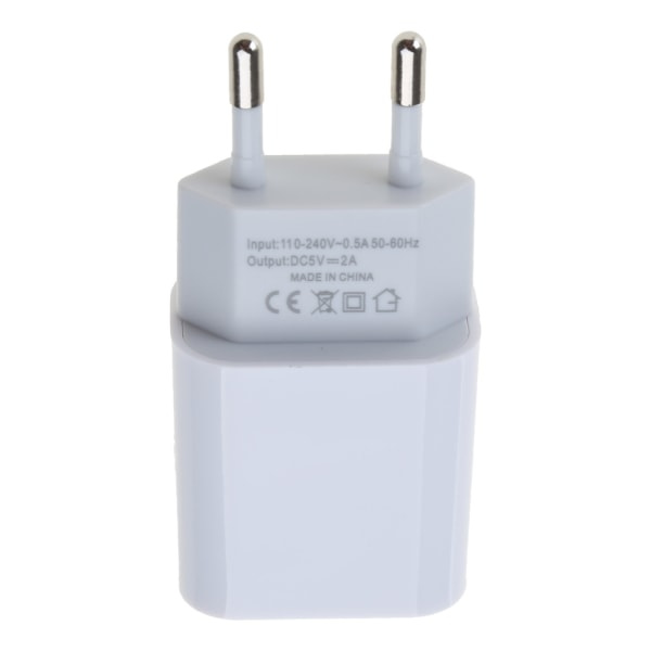 3-port USB-skrivebordsoplader - Skrivebordsopladningsstation monteres på 2,0\"/50mm gennemhullet med adapter og 1,5m strøm White