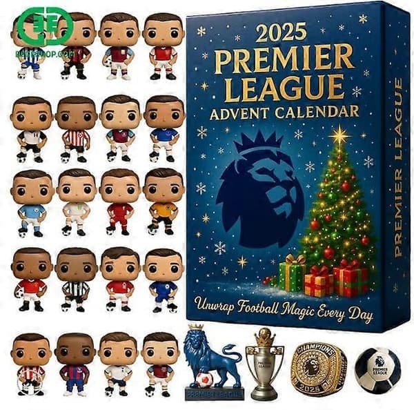 Premier League adventskalender med överraskningsdekorationer_Billiga presenter