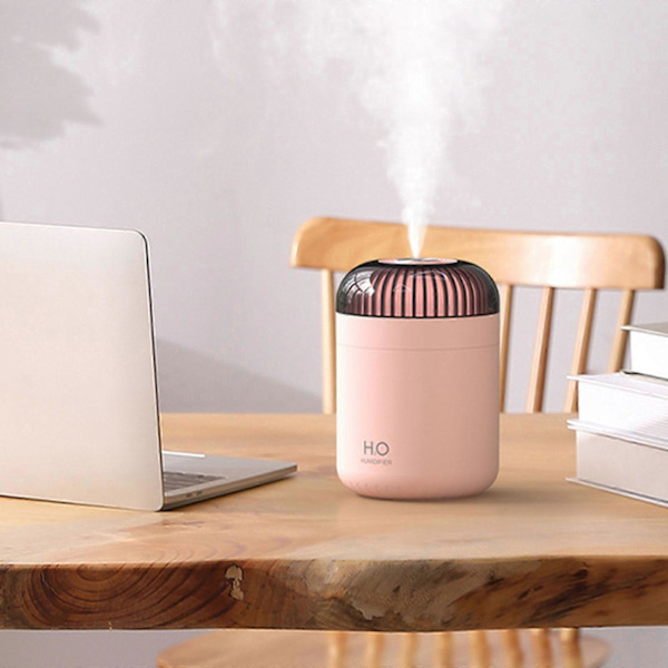 Luftfuktare, Luftfuktare för Sovrum, Rumsluftfuktare, Skrivbordsluftfuktare Pink
