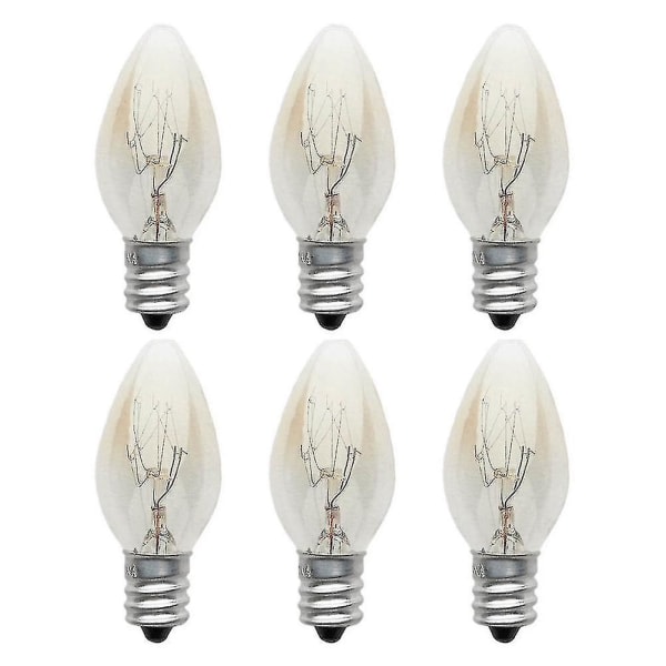 10 stk. E12 pære 220v-240v 10w C7 pære - varm farve - glødelampe/wolfram pære stue lys