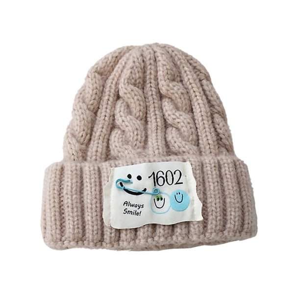 Stickade mössor Tecknad Twist ullhattar för pojkar och flickor Baby Pullover hattar Ages3-10 Style1 style5