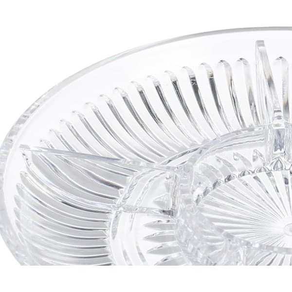 Snackfad med rum, 2-pak, Serveringsfad Slik & Chips, Snackfad, H x D: 5 x 32 cm, Transparent
