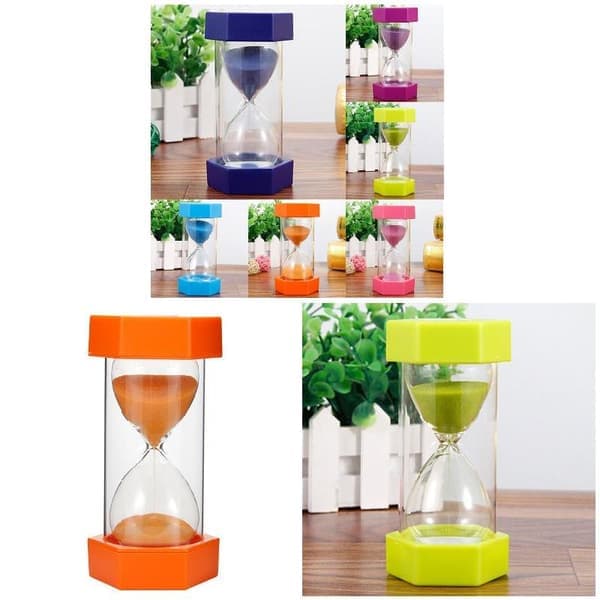 5/10/15/20/30 minutters timeglass, eggtimer, gave til barnespill, lilla Lilla 30 minutter 30minutes