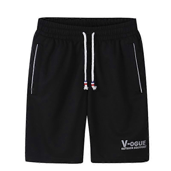 S-6XL Miesten shortsit Kesä Nopea kuivatus Urheilushortsit Miesten rantashortsit Joustavat miesten collegehousut black 4XL
