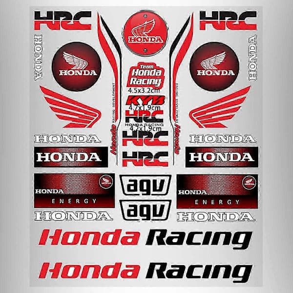 Dekaler för Honda Motorcykel Tank Logo Kit