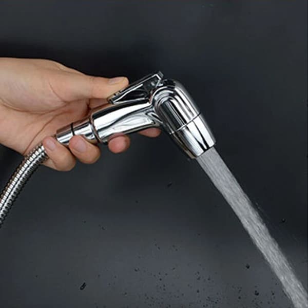 Bidet-spray i rustfritt stål, hånddusjpistol, baderomstoalett, bidetdusj, vannbesparende baderomsrengjøring, dusjhode, 1 stk