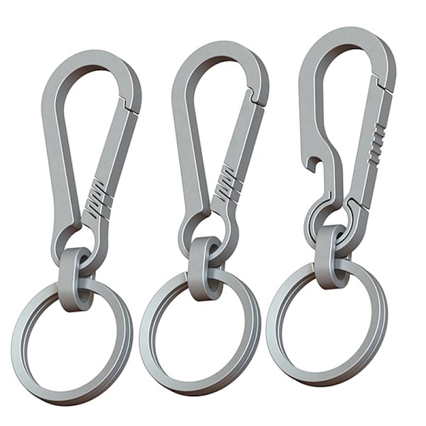 Titanium Spænder Udendørs Værktøj Titanium Legering Nøglering Tiranium Sølv 80cm