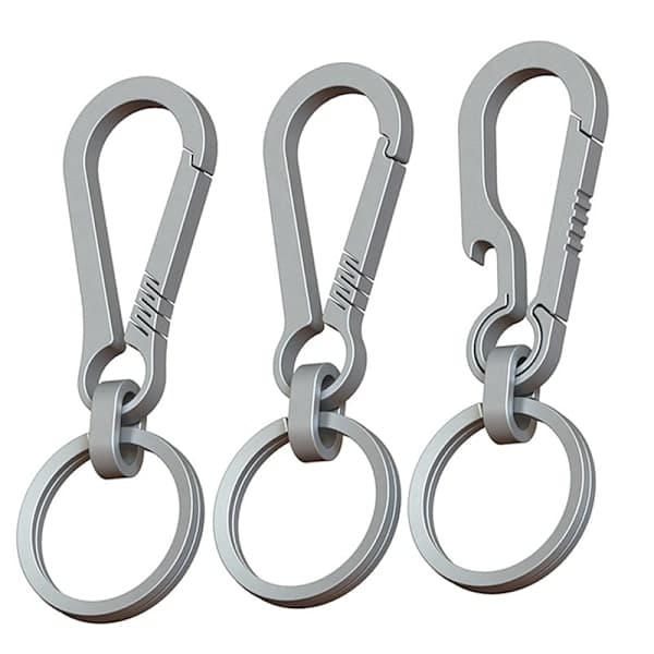 Titaniumspännen Utomhusverktyg Titanlegering Nyckelring Tiranium Silver 80cm