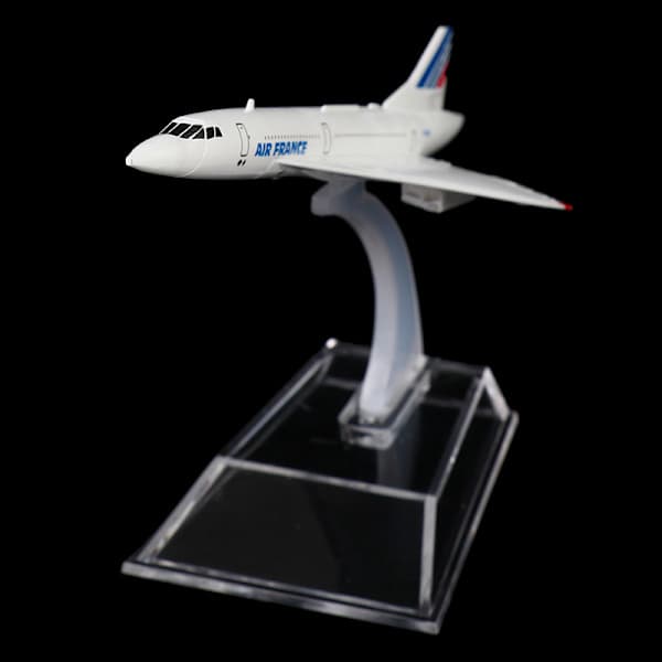 16 cm Air France Concorde Supersonic Jet Flygplan Vit one size