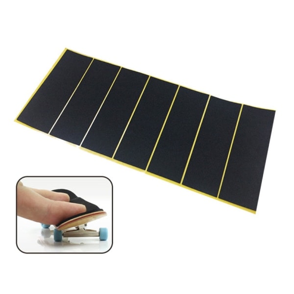 10 stk. træ fingerboard dæk u tape klistermærker sort skum greb