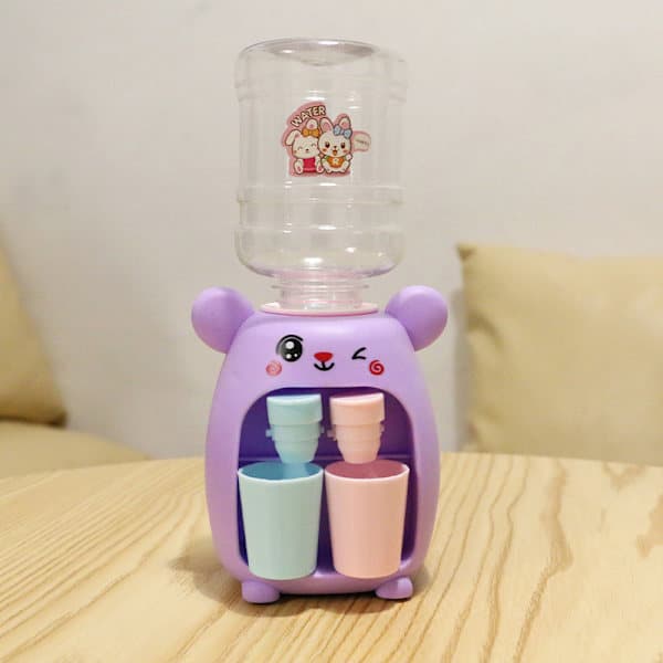 Mini Vattendispenser för Barn Present Simulering Tecknad Lila En Storlek Purple