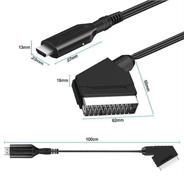 Huipputarjouksia! Scart–HDMI-muunnin, All-in-one Scart–HDMI-sovitin, 1080P