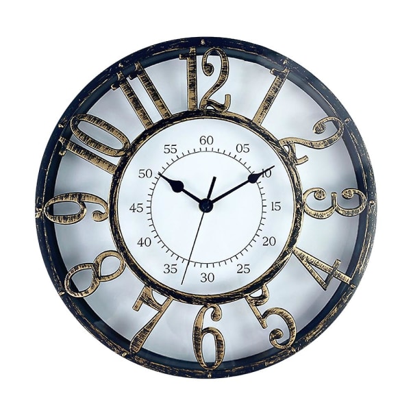12-tommers Creative Nordic Simple Retro Clock Quartz Clock
