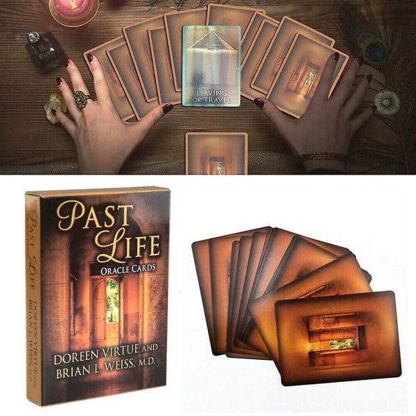 Edellisen elämän oraakkelikortit, aloittelijan tarot-kortit ja kirjasetti englanninkielisellä oppaalla (FMY)
