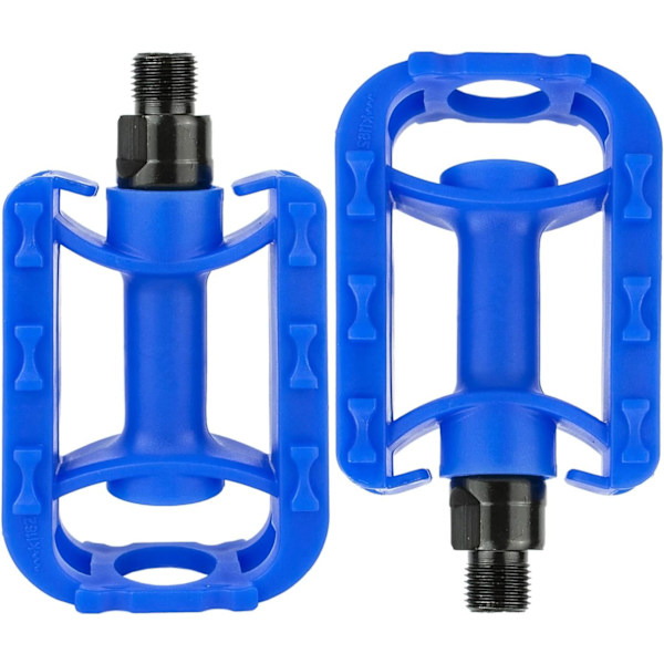 Barnesykkelpedaler 1/2\" tommers barnesykkel flatpedalsett Blue