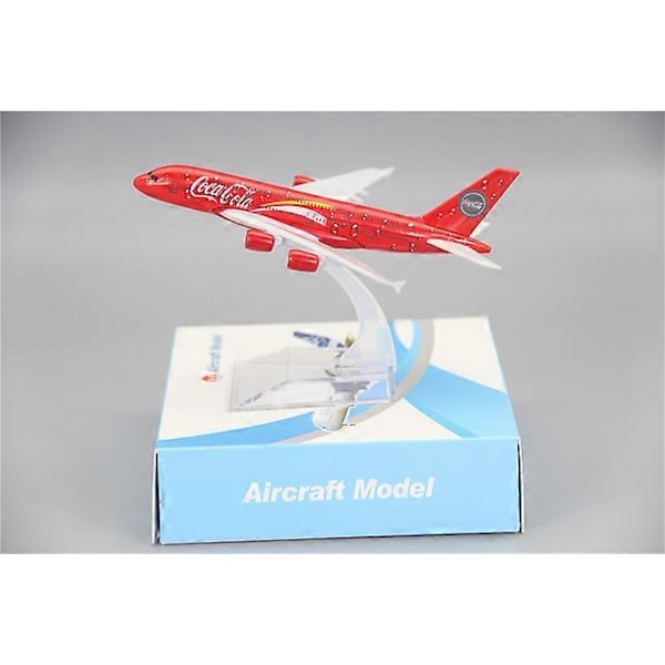 Legeringsmetall Rød Air Malaysia Airlines A380 Diecast Flymodell Airbus 380 Flyselskap Flymodell Skala Fly 16cm leker