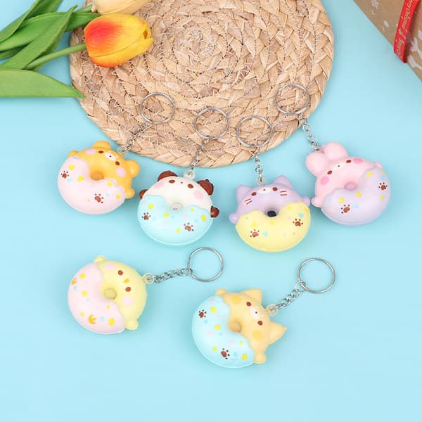 Donut Ventil Anheng Sakte Rebound Dekompresjon Ventil Leke Anheng Tilfeldig Farge one size