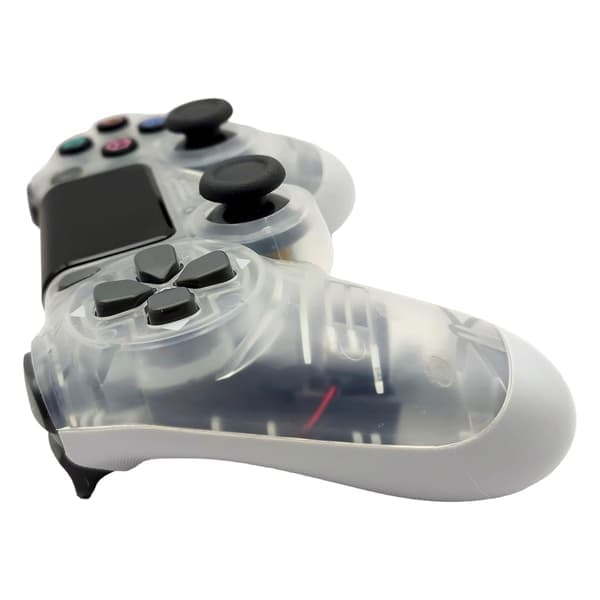 Trådløs controller med dobbelt vibrationsspil joystick controller til Ps4 Controller/Slim/Pro, kompatibel med PS4 konsol transparent Transparent