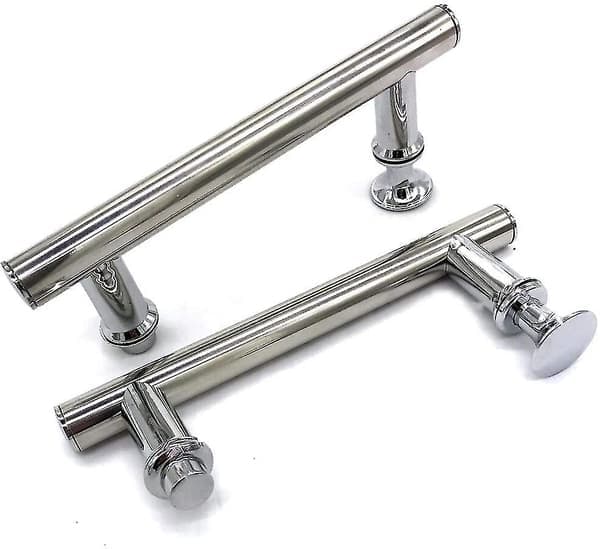 2 stk 145 mm (14,5 cm) krom ABS dusjdørhåndtak, hull til hull