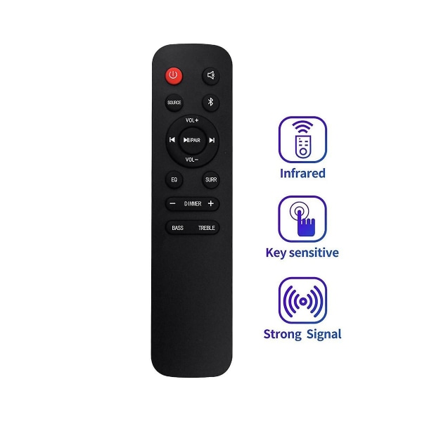 En218a8h Fjernkontroll for Soundbar Hs218 2.1 Kanal 2.1ch Sound Bar Hjemmekinoanlegg