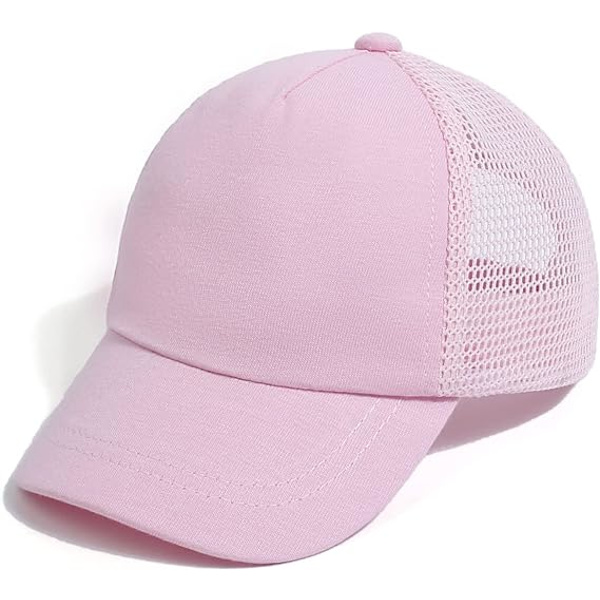 Unicolor Kids Mesh Baseball Cap 2-5 vuotta Tytöt Pojat Golf Visor Tennis Cool Hat Anti UV Lapsi Kesä Aurinkosuoja Pink