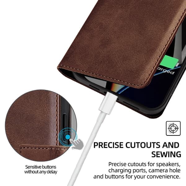 Samsung Galaxy Xcover7 aito nahkakotelo - Musta-Glad