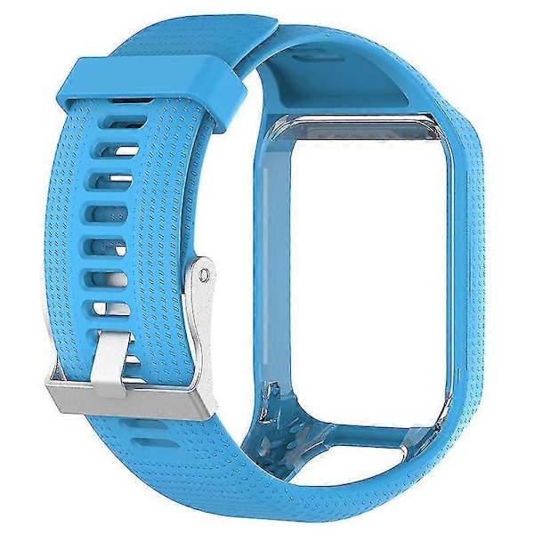 Silikone Udskiftningsurrem Håndledsrem til TomTom 2 3 Serie Runner 2 3 Spark Serie Golfer 2 Adventurer GPS Ur Sky blue