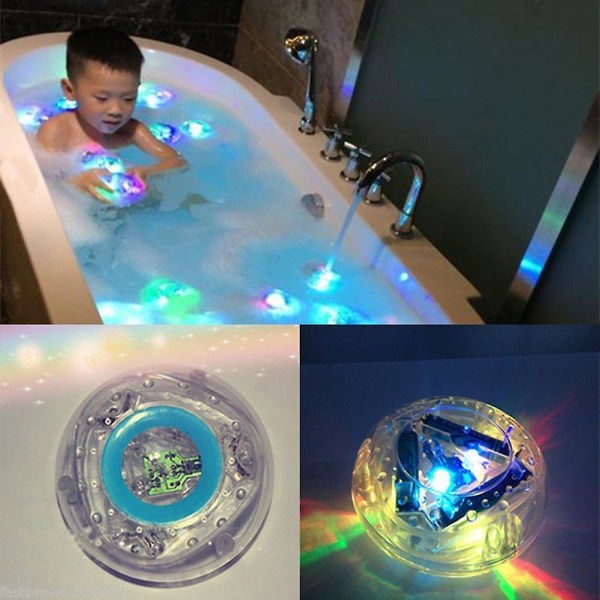 2 kpl kylpyleluja, vedenpitävä, värikäs, kylpyhuoneeseen, led valolelut, lasten kylpyjuhliin