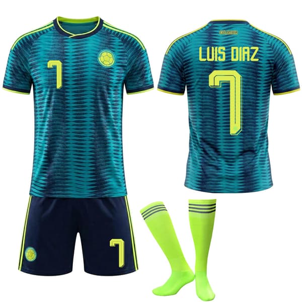 2026 VM Colombia landslagstrøye nr. 7 Luis Diaz 28 28 No.7 Luis Diaz Away