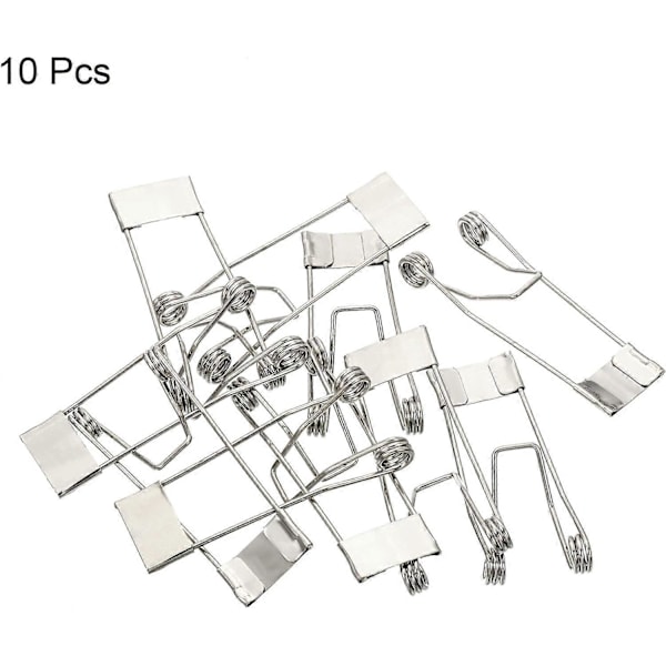 52x19mm Forsænket Spotlight Fjederclips 10 stk. Lysdiode Forsænket Belysningstilbehør Sikkerhedsklemmer til Loftslampe
