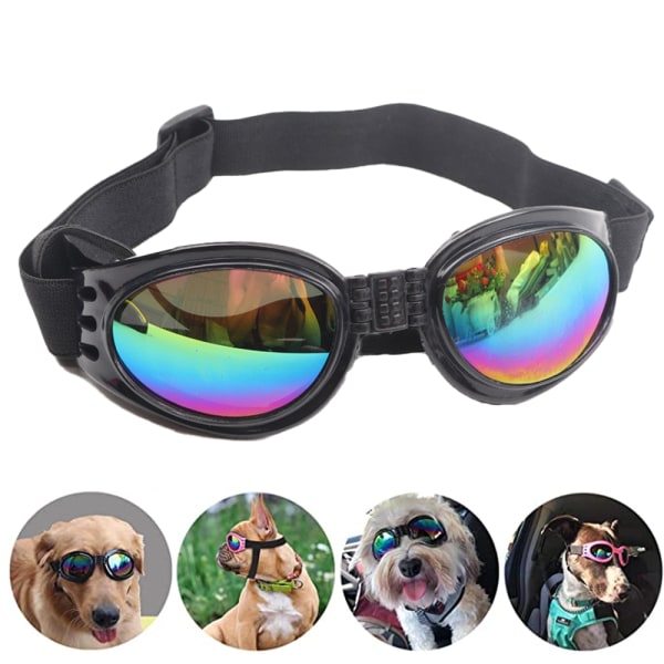 Hundebriller Øjenbeskyttelse Vandtætte kæledyrssolbriller, UV