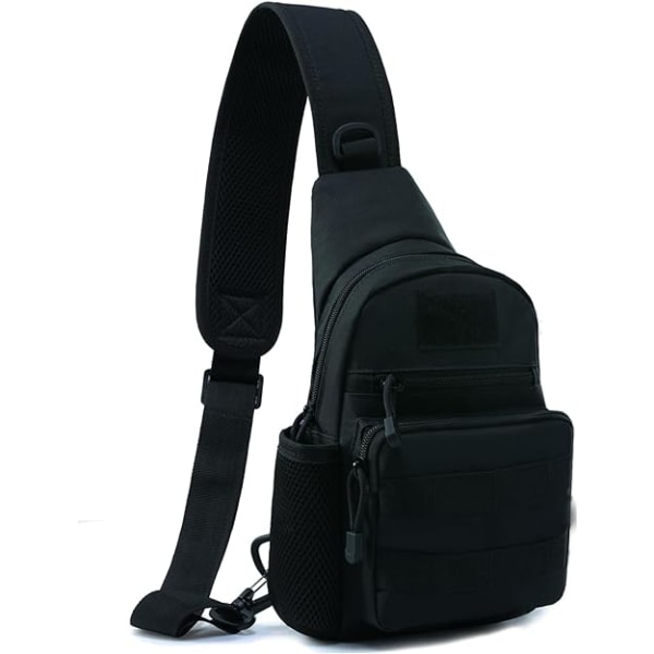 Herr Messenger Väska Axelväska, Lätt Crossbody Väskor Molle EDC Rover Utomhus Slunga Ryggsäck