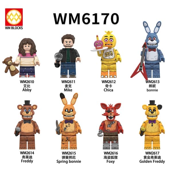 8 stk. Five Nights At Freddy's dragter Fnaf legetøj børnefødselsdagsgaver [HK]