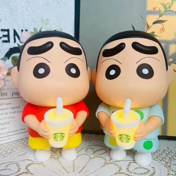 1 stk. 25 cm Crayon Shin-Chan Hånddukke Vinyl Melk Te Lysende A2 A2