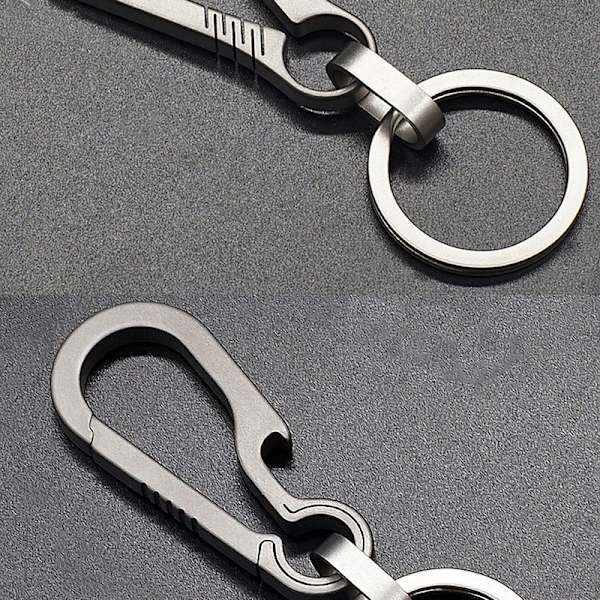 Titanium Spænder Udendørs Værktøj Titanium Legering Nøglering Tiranium Sølv 80cm