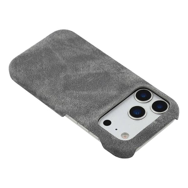 Kompatibel med iPhone 17 Pro Max Magnetiskt Fodral Denimtyg Textur Läder + PC Stötsäkert Telefonfodral-lingling} Mörkgrå Mörkgrå Dark grey Dark Grey