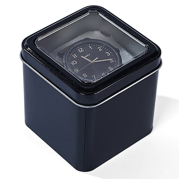8 cm metal smykke displaykasse med pude ur organizer boks Onesize