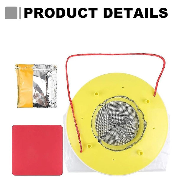 2-pack flugfällor utomhus flugväskor flugfångare utomhus engångs utomhus hängande flugdödare flygande insektsfälla för utomhus inomhus uteplats