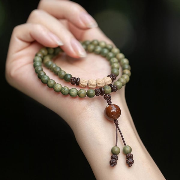 Hitta lugnet med Yoga Meditation Bön Buddha Beads Wrap Armband - Perfekt för män och kvinnor Style 1 6mm