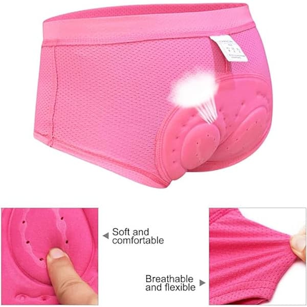 Cykelshorts för kvinnor, 3D-vadderade, ventilerande mesh, MTB-cykelbyxor M M