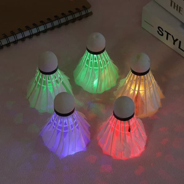 Lysende Badminton Mørk Nat Farverig LED Belysning Sport Badmi Rød one size Red