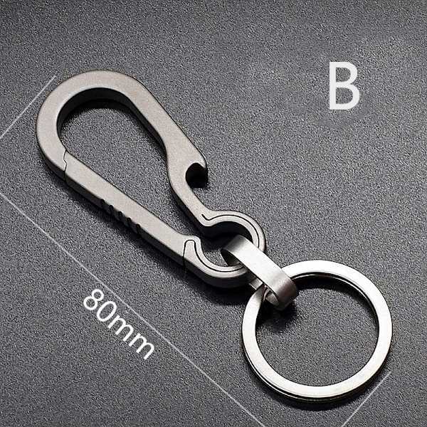 Titanium Spænder Udendørs Værktøj Titanium Legering Nøglering Tiranium Sølv 80cm