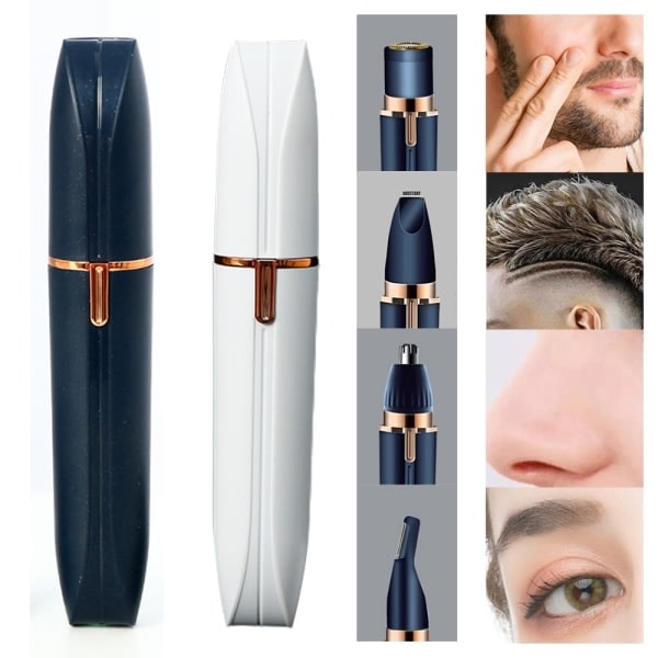 4 i 1 bærbar elektrisk barbermaskin for kvinner (oppladbar) blue