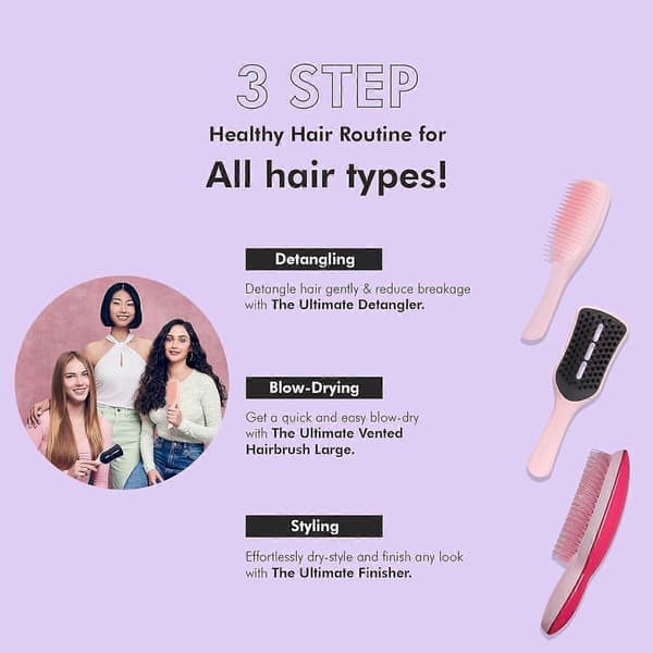 Den Ultimative Børste Pink | Den perfekte hårbørste til ekstra volumen og ekstra glans