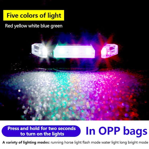 LED Bagasjebrettlys for terrengsykkel, vanntett sykkel baklys, én størrelse C