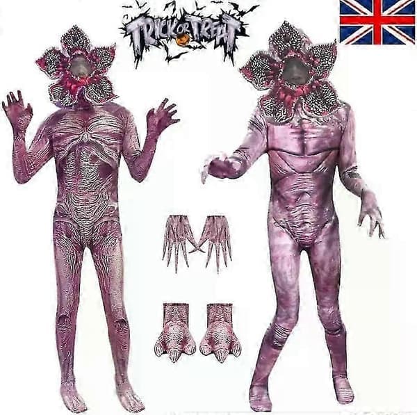 Stranger Things Demogorgon Monster Overall Set Halloween Cosplay Kostym New-lingling} 160 160