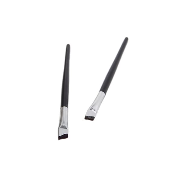 Blade Makeup Børster Vinklet Tynd Øjenbrynsbørste Flad Fin Eyeliner sort A A