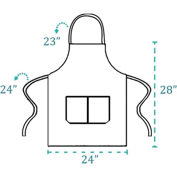 Förkläde - 12-pack - Svart - 60x71cm - Maskintvättbart