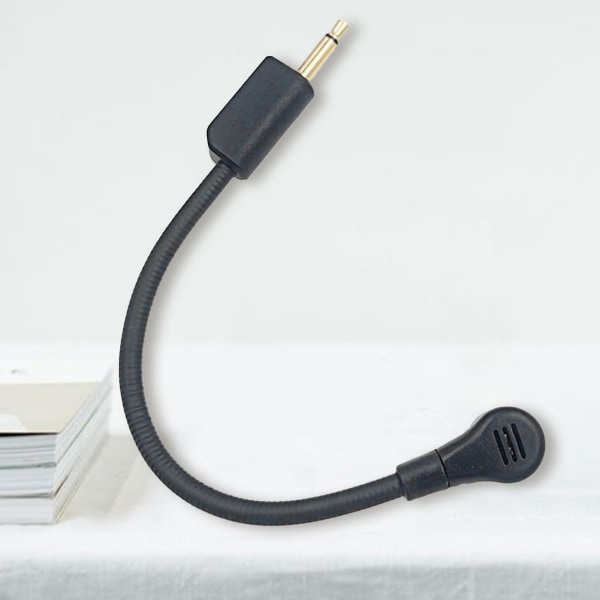 Hodesettmikrofon Utskiftbar avtagbar rundstrålende 3,5 mm fleksibel gaminghodetelefonmikrofonkompatibel Razer Blackshark V2/v2 Pro/v2 Se Black