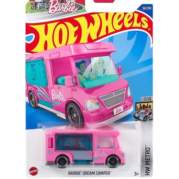 Hot Wheels Barbie Dream Camper - Rosa Hw Metro Formgjuten Leksak Legering Bilmodell Leksak Barn Present C4982-56/250